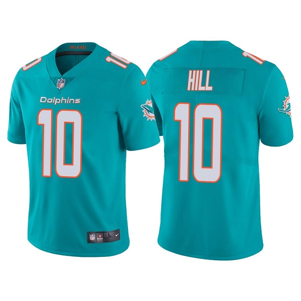 Men Miami Dolphins 10 Tyreek Hill Green Vapor Untouchable Limited Stitched Football NFL Jerseys